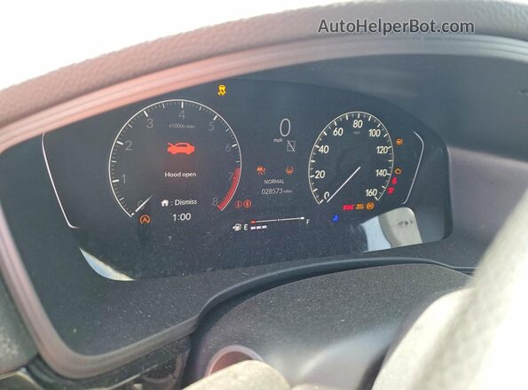 2HGFE2F58PH503261 2023 HONDA CIVIC White Widok zestawu wskaźników