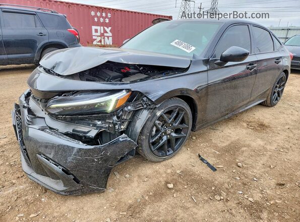 2HGFE2F58RH578478 2024 HONDA CIVIC Черный Передняя левая четверть