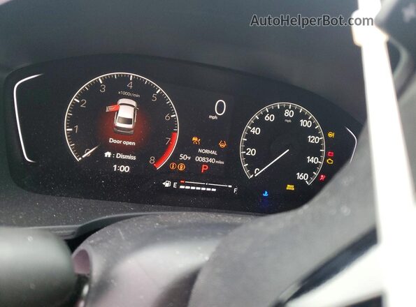 2HGFE2F58SH523941 2025 HONDA CIVIC Gray Vista del cuadro de instrumentos