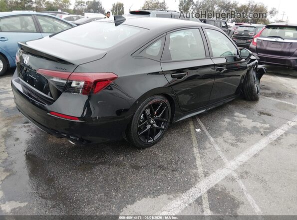 2HGFE2F58TH587382 2026 HONDA CIVIC Черный Задняя правая четверть