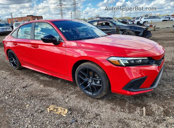 2HGFE2F59PH516309 2023 HONDA CIVIC Red Առջևի աջ