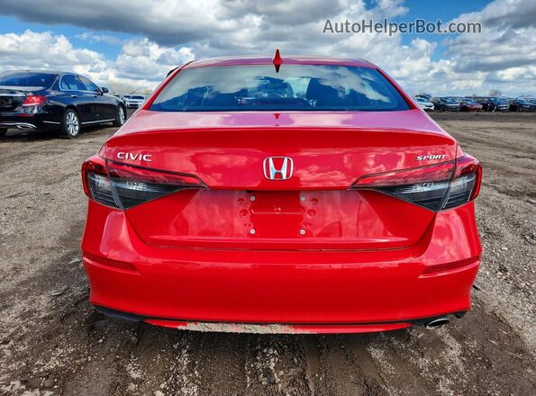 2HGFE2F59PH516309 2023 HONDA CIVIC Red Հետևի տեսք