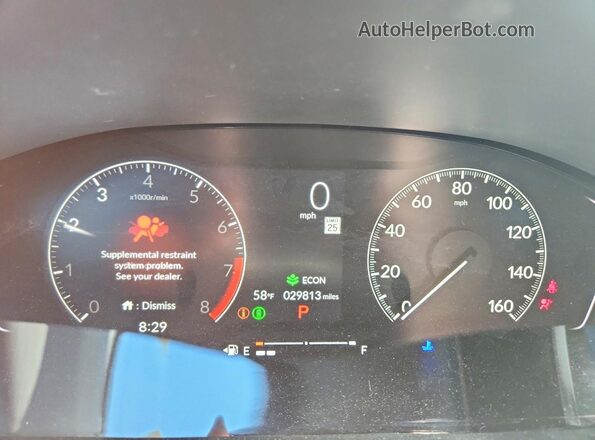 2HGFE2F59RH595144 2024 HONDA CIVIC White Widok zestawu wskaźników