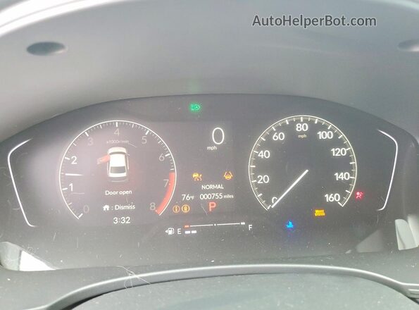 2HGFE2F59TH555380 2026 HONDA CIVIC Красный Вид щитка приборов