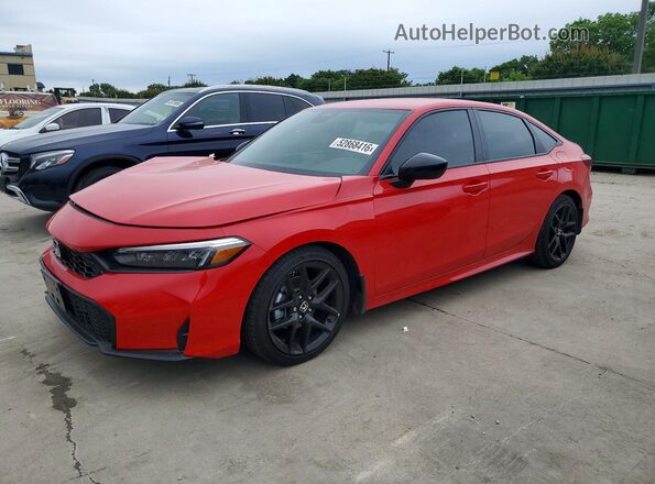 2HGFE2F59TH555380 2026 HONDA CIVIC Красный Передняя левая четверть