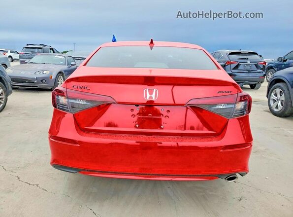 2HGFE2F59TH555380 2026 HONDA CIVIC Красный Вид сзади