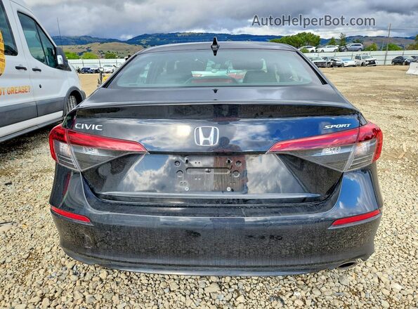 2HGFE2F5XNH541605 2022 HONDA CIVIC Black Widok z tyłu
