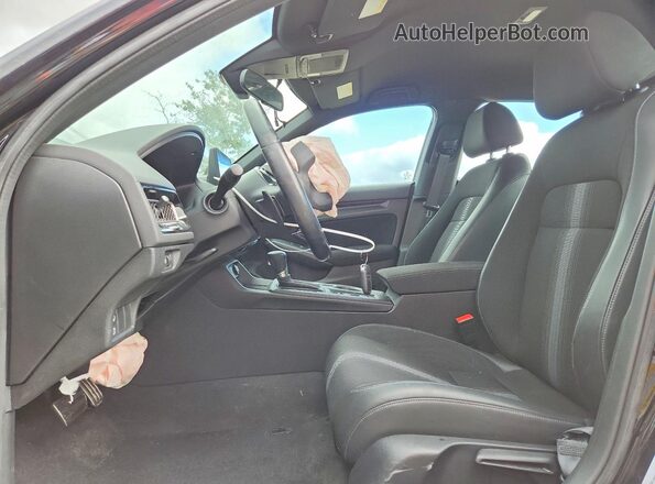 2HGFE2F5XNH541605 2022 HONDA CIVIC Black Widok wnętrza z przodu