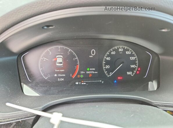 2HGFE2F5XNH541605 2022 HONDA CIVIC Black Widok zestawu wskaźników