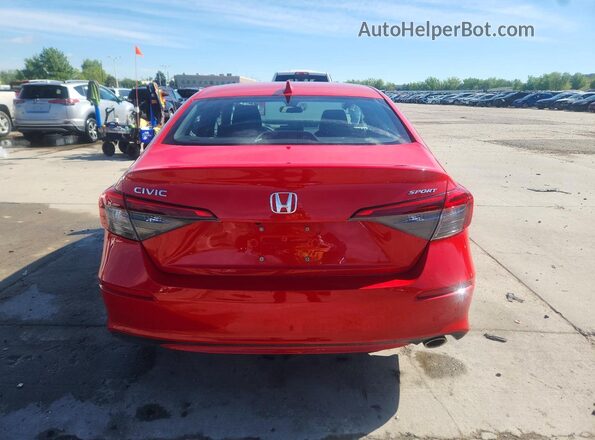 2HGFE2F5XNH557593 2022 HONDA CIVIC Red Вид ззаду