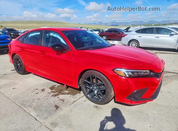 2HGFE2F5XNH557593 2022 HONDA CIVIC Red Передня права чверть