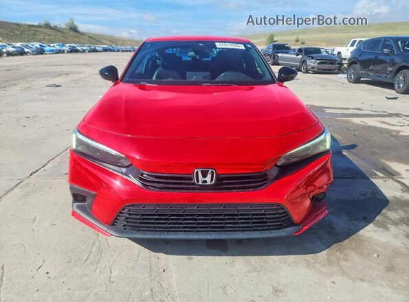 2HGFE2F5XNH557593 2022 HONDA CIVIC Red Вид спереду