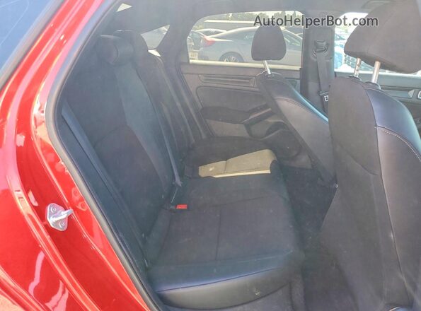 2HGFE2F5XNH592652 2022 HONDA CIVIC Red უკანა სავარძლების ხედი