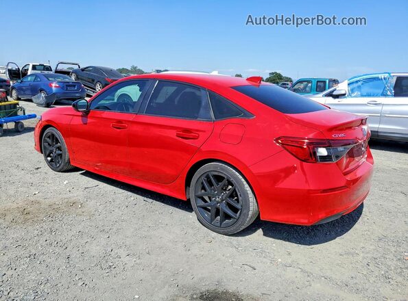 2HGFE2F5XNH592652 2022 HONDA CIVIC Red უკანა მარცხენა