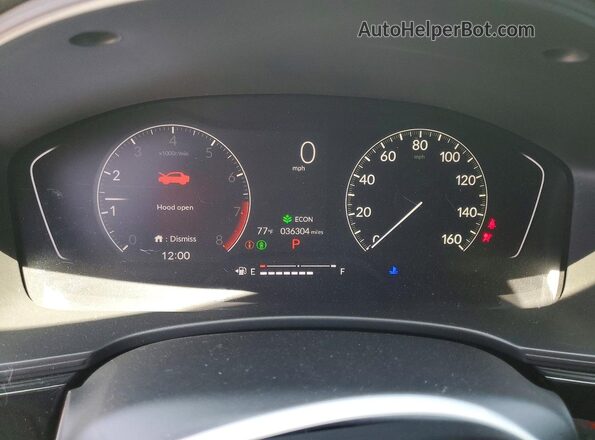 2HGFE2F5XPH523723 2023 HONDA CIVIC White Вид щитка приладів