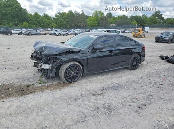2HGFE2F5XSH568671 2025 HONDA CIVIC Черный Передняя левая четверть
