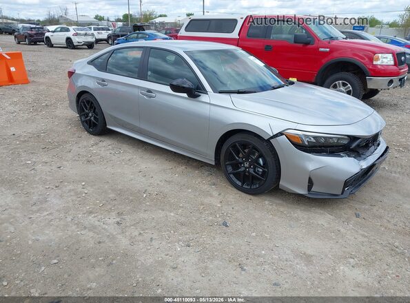 2HGFE2F5XTH584791 2026 HONDA CIVIC Серебряный Передняя правая четверть