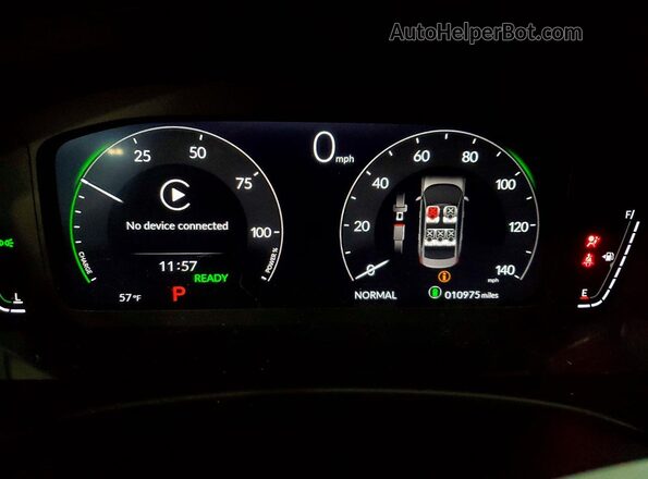2HGFE4F82SH315981 2025 HONDA CIVIC Black Vista del cuadro de instrumentos