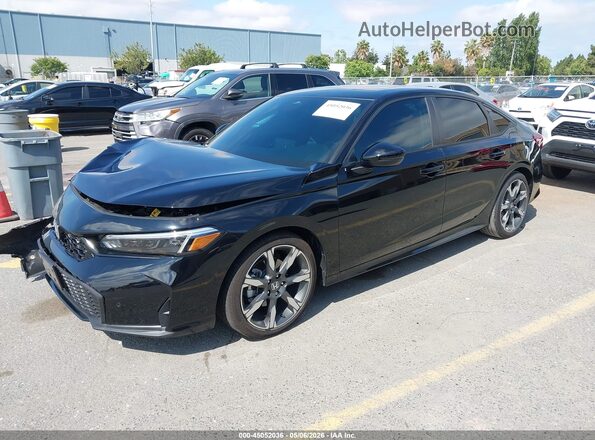 2HGFE4F82SH333042 2025 HONDA CIVIC HYBRID Черный Передняя левая четверть
