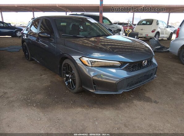 2HGFE4F82TH300284 2026 HONDA CIVIC HYBRID Серый Передняя правая четверть