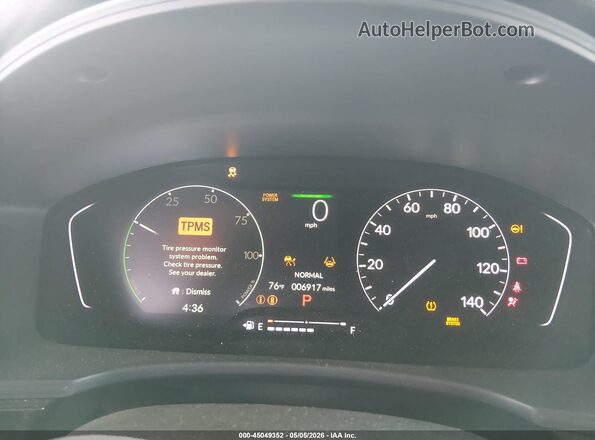 2HGFE4F82TH300284 2026 HONDA CIVIC HYBRID Серый Вид задних сидений