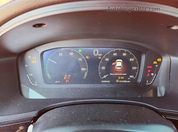 2HGFE4F83SH346155 2025 HONDA CIVIC Red Սարքավորումների վահանակի տեսք
