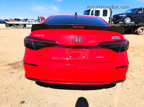 2HGFE4F83SH346155 2025 HONDA CIVIC Red Հետևի տեսք