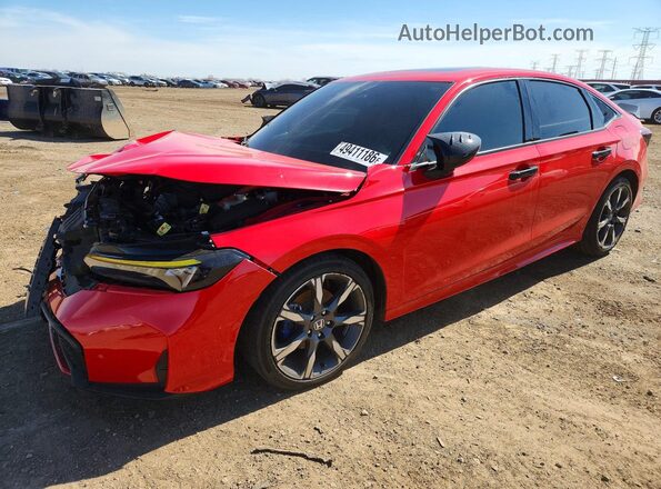 2HGFE4F83SH346155 2025 HONDA CIVIC Red Առջևի ձախ երեք քառորդ տեսարան