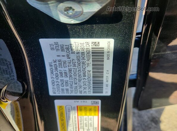 2HGFE4F83TH308748 2026 HONDA CIVIC Черный Вид подкапотного пространства
