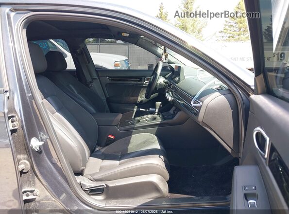 2HGFE4F84SH347931 2025 HONDA CIVIC HYBRID Серый Вид салона спереди