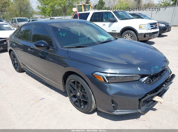 2HGFE4F84SH347931 2025 HONDA CIVIC HYBRID Серый Передняя правая четверть