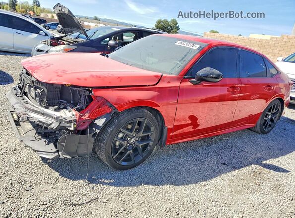 2HGFE4F84TH303347 2026 HONDA CIVIC Красный Передняя левая четверть
