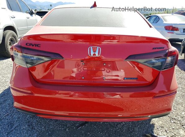 2HGFE4F84TH303347 2026 HONDA CIVIC Красный Вид сзади