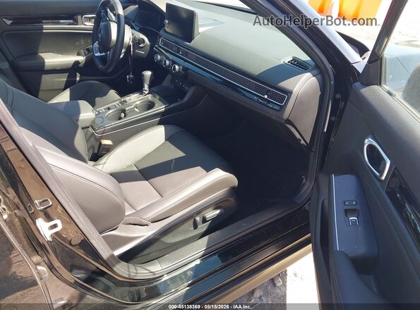 2HGFE4F85SH305039 2025 HONDA CIVIC HYBRID Black Front interior view