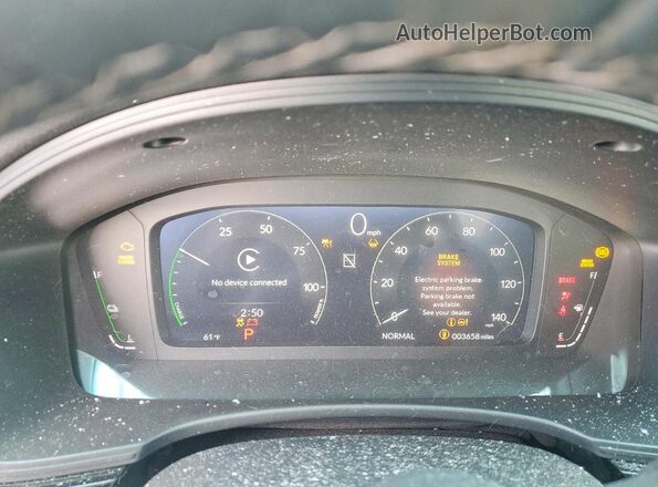 2HGFE4F86SH341290 2025 HONDA CIVIC Black Vista del cuadro de instrumentos