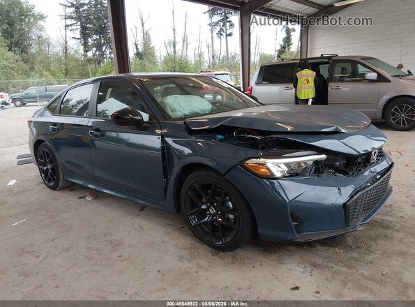 2HGFE4F87TH312978 2026 HONDA CIVIC HYBRID Синий Передняя правая четверть