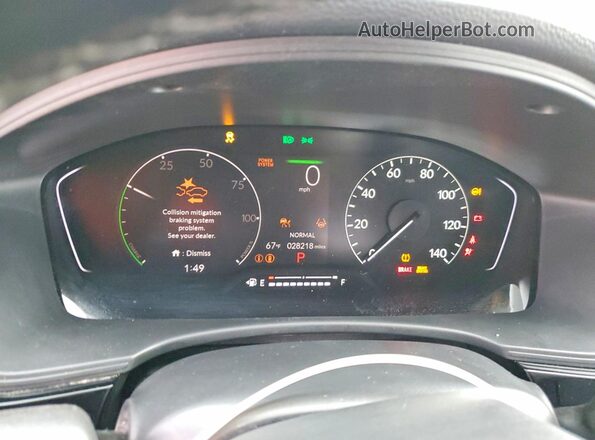 2HGFE4F89SH350081 2025 HONDA CIVIC Black Widok zestawu wskaźników