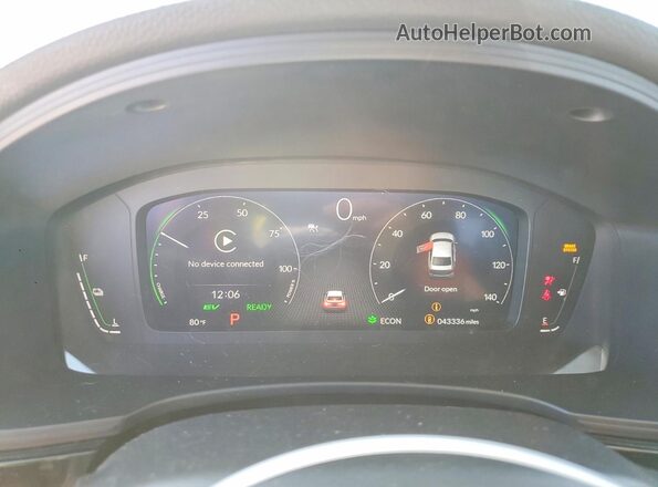 2HGFE4F89SH352736 2025 HONDA CIVIC Gray ხელსაწყოთა პანელის ხედი