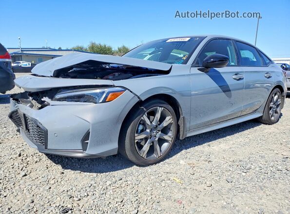 2HGFE4F89SH352736 2025 HONDA CIVIC Gray წინა მარცხენა ხედი სამი მეოთხედიდან