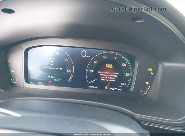 2HGFE4F8XSH347884 2025 HONDA CIVIC HYBRID Серый Вид задних сидений