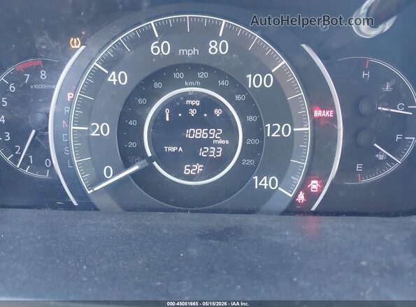 2HKRM4H33GH634580 2016 HONDA CR-V Silver Widok tylnych siedzeń