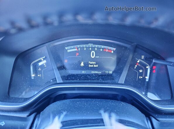 2HKRW2H80NH632969 2022 HONDA CR-V Серебряный Вид щитка приборов