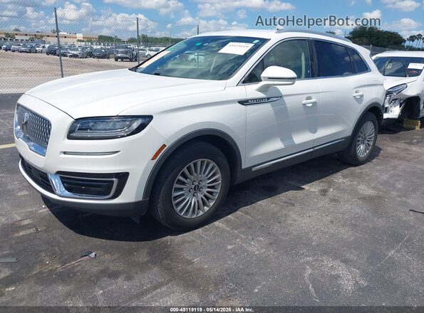2LMPJ6J91LBL33497 2020 LINCOLN NAUTILUS White Przód lewy