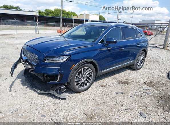 2LMPJ6K91LBL13183 2020 LINCOLN NAUTILUS Blue Vista tres cuartos delantera izquierda