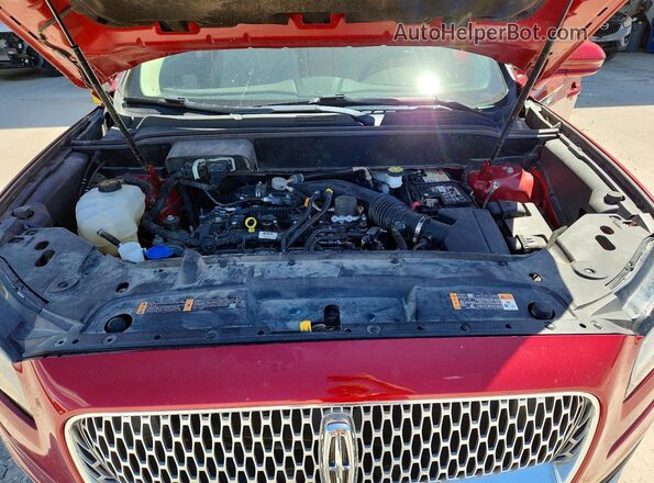 2LMPJ6K96KBL21942 2019 LINCOLN NAUTILUS Red Engine compartment view
