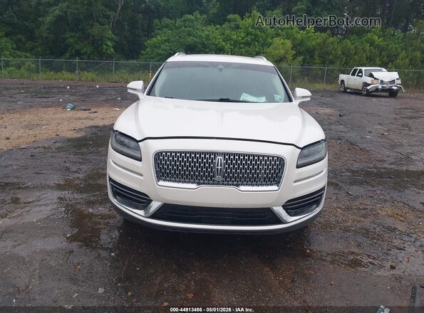 2LMPJ6K9XKBL66544 2019 LINCOLN NAUTILUS White Vista del cuadro de instrumentos