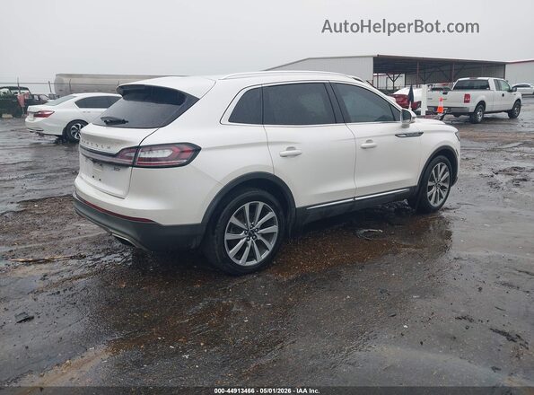 2LMPJ6K9XKBL66544 2019 LINCOLN NAUTILUS White Trasero derecho