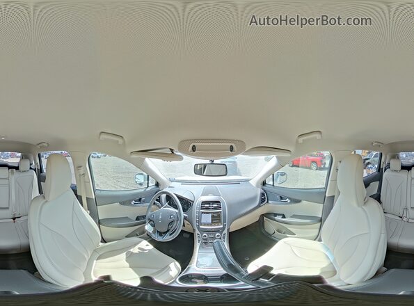 2LMPJ6KR7HBL33168 2017 LINCOLN MKX White Vista interior de 360 grados