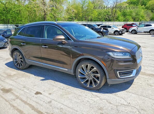 2LMPJ6L91KBL42485 2019 LINCOLN NAUTILUS Коричневый Передняя правая четверть