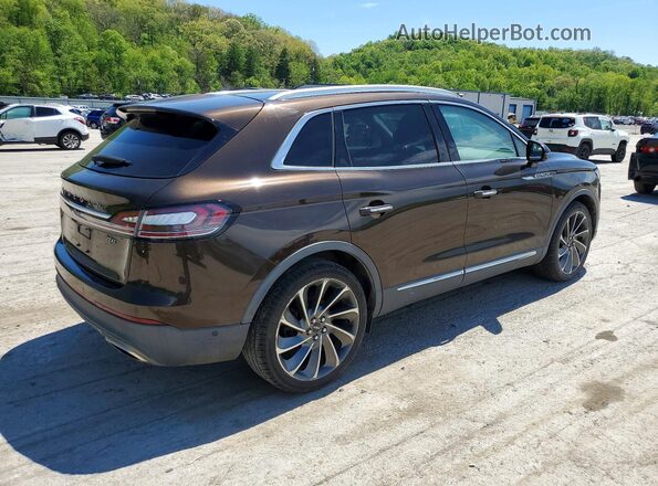 2LMPJ6L91KBL42485 2019 LINCOLN NAUTILUS Коричневый Задняя правая четверть